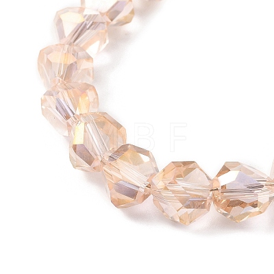 Transparent Electroplate Glass Beads Strands EGLA-I017-04-AB02-1