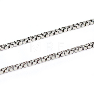 3.28 Feet 304 Stainless Steel Box Chains X-CHS-L001-92-1.4mm-1