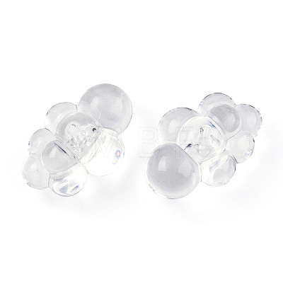 Transparent Acrylic Beads TACR-T026-01-1