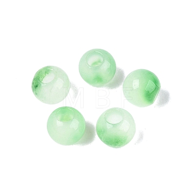 Natural White Jade European Beads G-Q607-01A-09-1