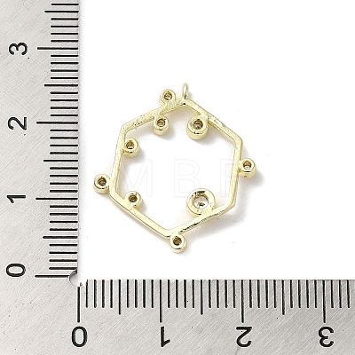 Brass Cubic Zirconia Pendant KK-Q793-06G-1