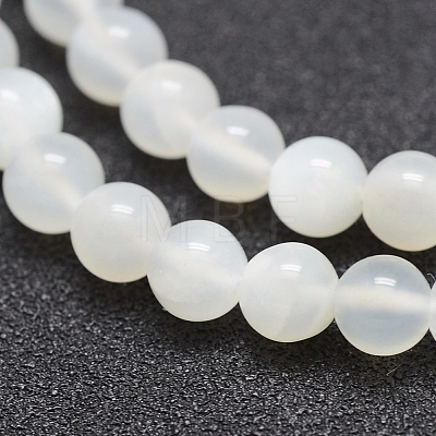 Natural White Moonstone Beads Strands G-J373-13-6mm-1