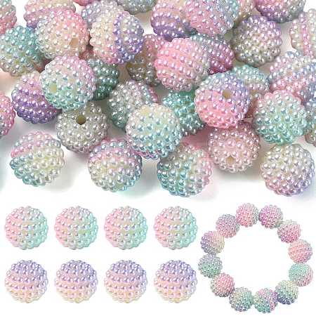 40Pcs Imitation Pearl Acrylic Beads OACR-FS0002-89A-11-1