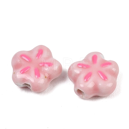 Handmade Porcelain Enamel Beads PORC-G016-07M-1