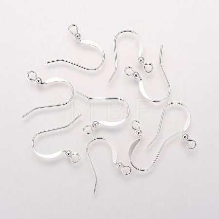 Brass French Earring Hooks KK-Q365-S-NF-1