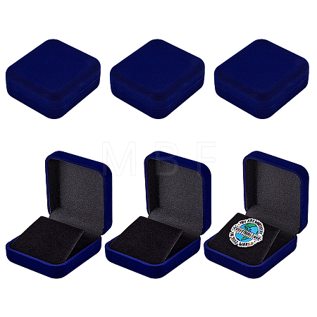Flocking Plastic Badge Storage Box LS-CON-WH0105-04A-1