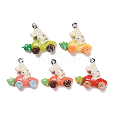 Opaque Resin Pendants RESI-B047-05-1