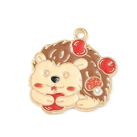 Thanksgiving Day Alloy Enamel Pendants ENAM-I076-01G-08-1