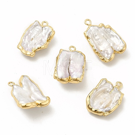 Baroque Natural Keshi Pearl Pendants PEAR-P004-16KCG-1