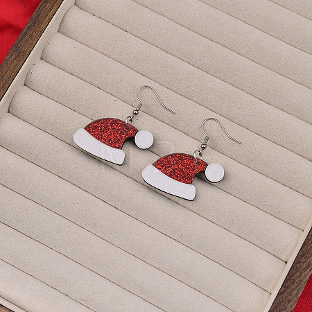 Christmas Acrylic Dangle Earrings FS-WGDBFB5-02-1