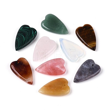 Natural & Synthetic Mixed Gemstone Pendants G-T144-46M-1