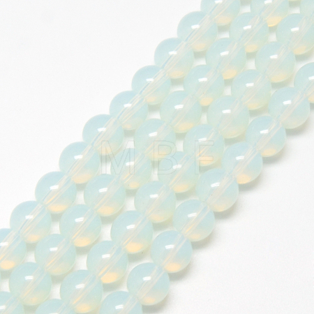 Baking Paint Glass Beads Strands X-DGLA-Q023-6mm-DB1-1