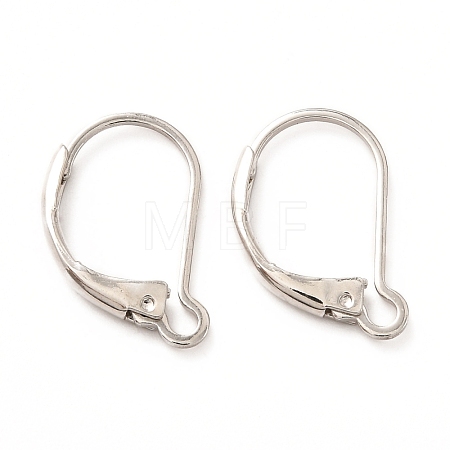 Brass Leverback Earring Findings KK-F828-03P-1