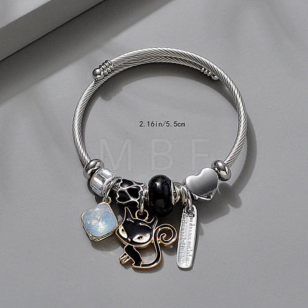 Adjustable Stainless Steel European Bangles FS-WGE9400-07-1