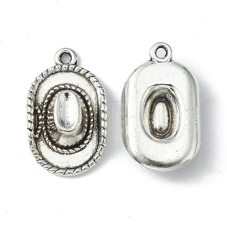 Tibetan Style Alloy Hat Pendants TIBEP-1023-AS-LF-1