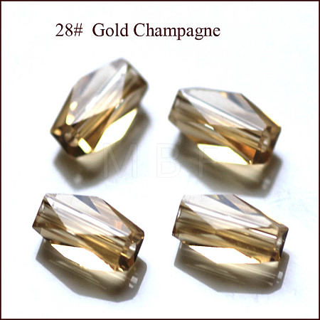 Imitation Austrian Crystal Beads SWAR-F055-8x4mm-28-1