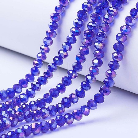 Electroplate Glass Beads Strands LS-EGLA-A034-T6mm-B15-1