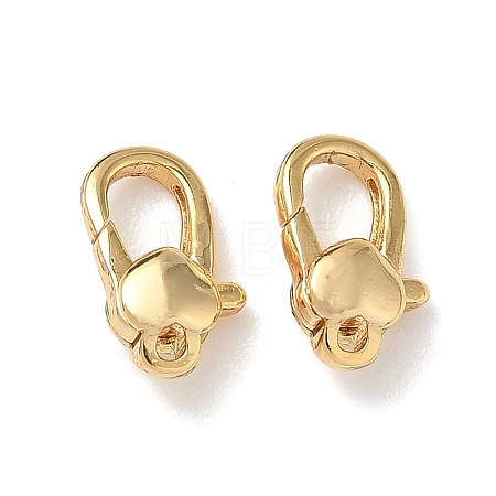 Brass Lobster Claw Clasps KK-Z136-21G-02-1