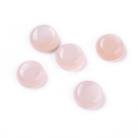 Natural Sunstone Cabochons G-L541-01A-5mm-1