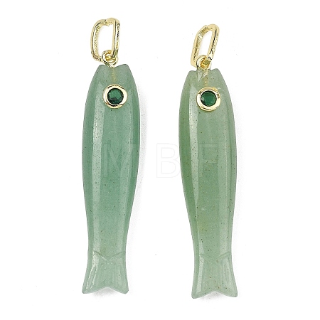 Natural Green Aventurine Carved Pendants GG-CBA8D06-01G-07-1