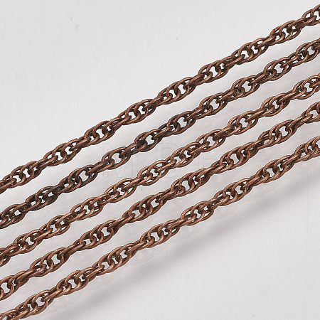 Soldered Brass Covered Iron Rope Chains CH-S125-07B-R-1
