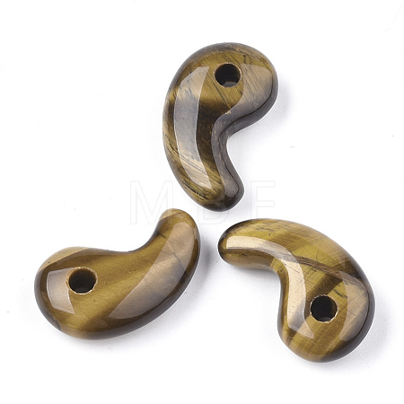 Natural Tiger Eye Pendants G-S294-07G-1