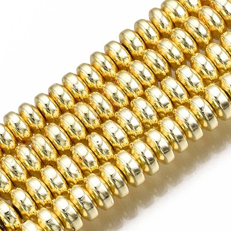 Electroplate Non-magnetic Synthetic Hematite Bead Strands X-G-Q465-19G-1