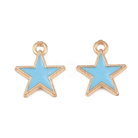 Alloy with Enamel Charms AL-CBA9C31-06G-A-1