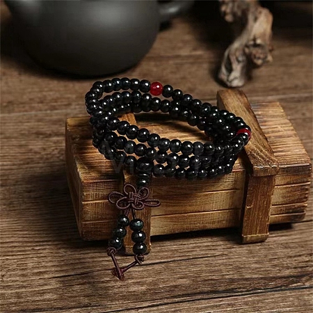 108 Beads Prayer Mala Bracelet PW-WG98399-09-1
