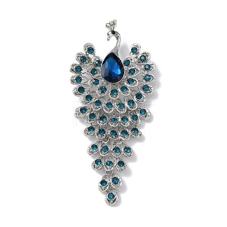 Alloy Rhinestone Brooch for Women JEWB-C024-01P-01-1