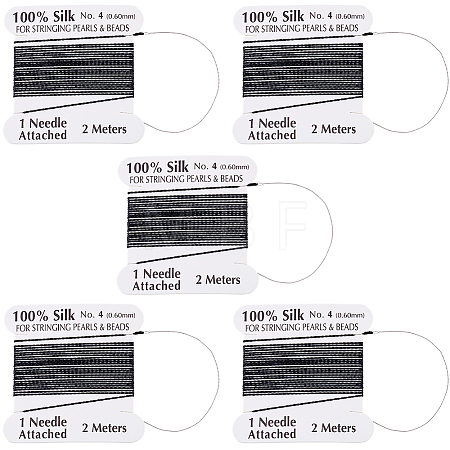 5Pcs Pure Silk Cord OCOR-BBC0001-03B-1