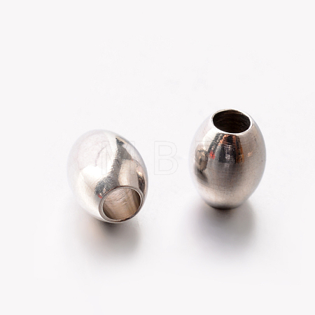 Tarnish Resistant 201 Stainless Steel Barrel Spacer Beads STAS-E082-19-1