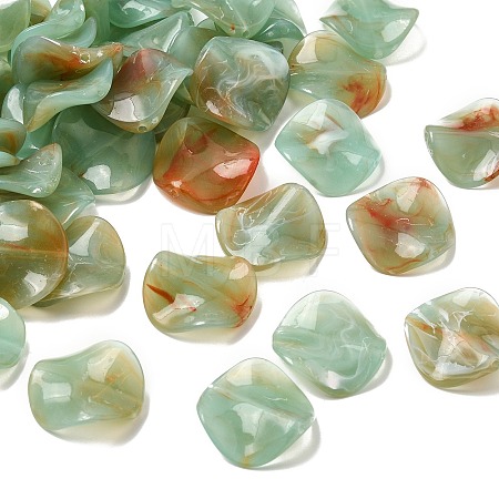 Opaque Acrylic Imitation Gemstone Beads OACR-G061-01A-1