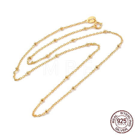 925 Sterling Silver Satellite Chain Necklaces STER-D017-01A-G-1