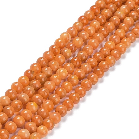 Glass Round Beads Strands GLAA-M044-01E-1
