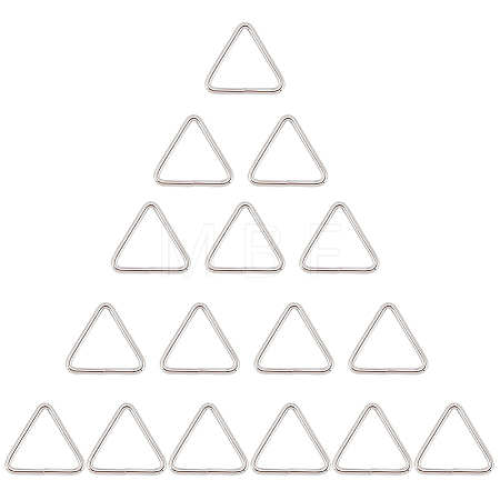 16Pcs Triangle Iron Linking Rings IFIN-CL0001-07P-1
