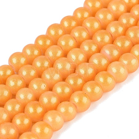 Baking Paint Glass Pearl Beads Strands DGLA-ZX001-05B-12-1