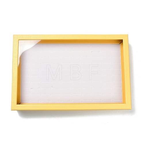 100 Slot Rectangle Cardboard Jewelry Ring Boxes RDIS-F004-01A-1