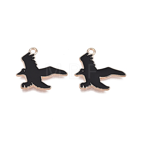 Halloween Theme Alloy Enamel Pendants PALLOY-N176-47-RS-1