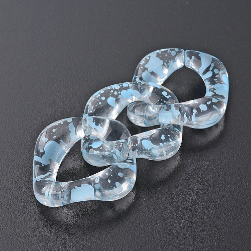 Transparent Acrylic Linking Rings OACR-N009-016A-08-1