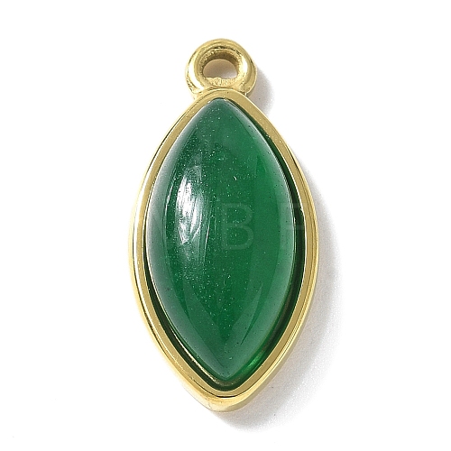 Natural Green Onyx Agate(Dyed & Heated) Pendants STAS-L277-09G-03-1