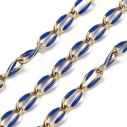 304 Stainless Steel Handmade Beaded Chain CHS-K019-02G-01-1