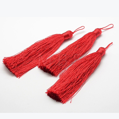 Nylon Tassel Big Pendants AJEW-P044-09-1