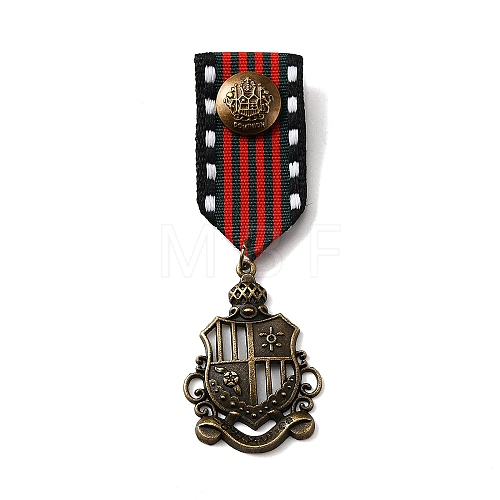 Retro British Preppy Style Alloy with Iron Pendant Lapel Pins FIND-WH0120-33D-1