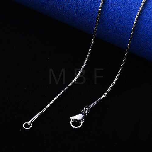 Non-Tarnish 304 Stainless Steel Coreana Chain Necklace NJEW-S420-005B-P-1