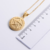 Vintage Punk Stainless Steel Viking Pentagram Pendant Necklaces for Unisex CH3922-2