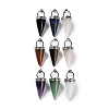 Natural & Synthetic Mixed Gemstone Pendants G-F777-06P-1