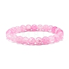 8mm Candy Color Round Crackle Glass Beads Stretch Bracelet for Girl Women BJEW-JB07180-2