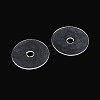 50Pcs Transparent PVC Insulating Gaskets PVC-T006-12mm-01-2