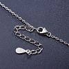 SHEGRACE Rhodium Plated 925 Sterling Silver Necklaces JN629A-5